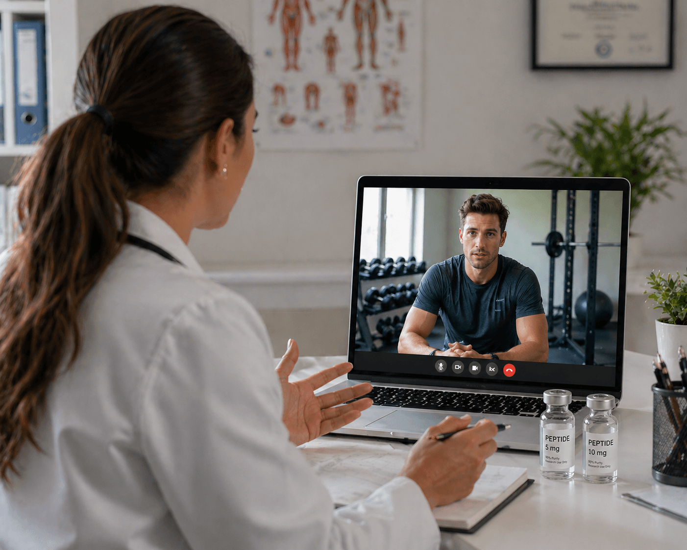 Peptide program visualization and clinical oversight