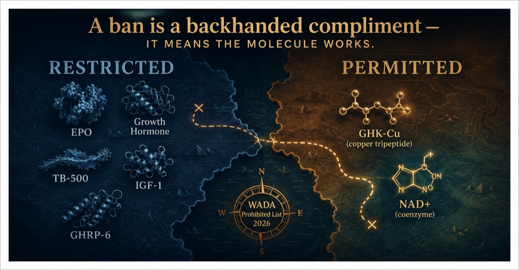 The WADA Prohibited List is a peer-reviewed map of potent molecules
