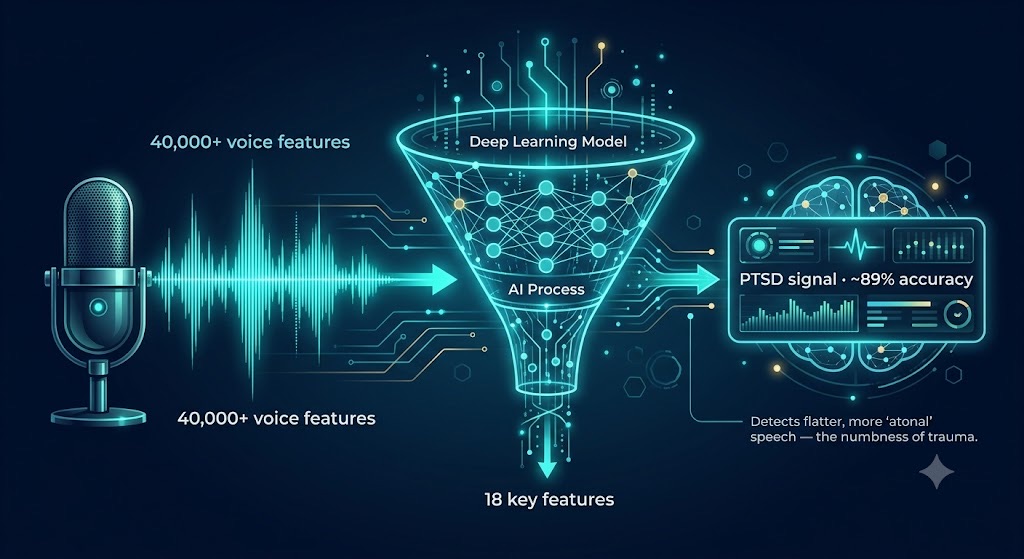 Your Voice as a Biomarker — How AI Detects PTSD from Speech