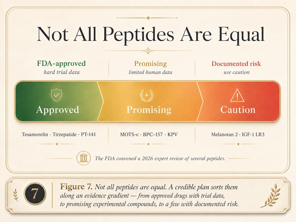 The peptide-by-peptide reference