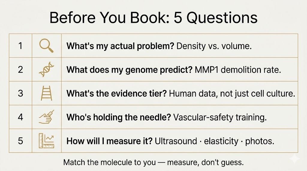 Five Data-Driven Questions Before Any Collagen Injectable