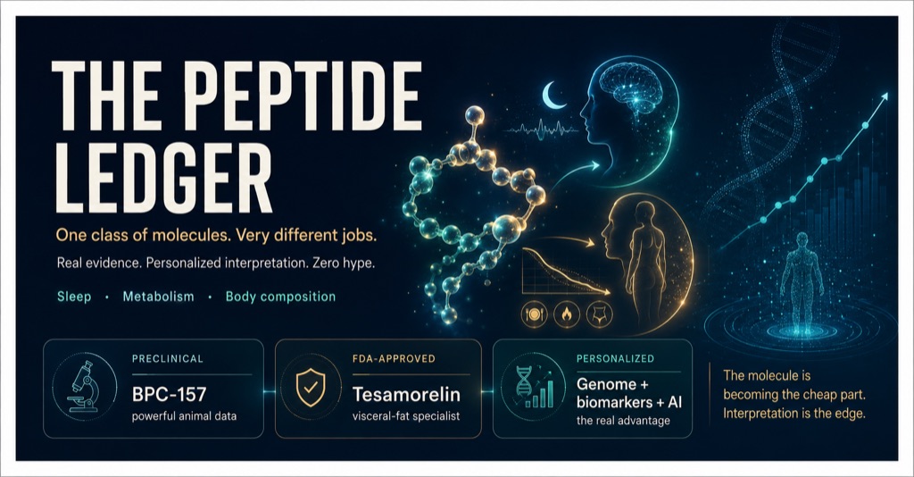 The Peptide Ledger: What Peptides Andrew Huberman Actually Tried