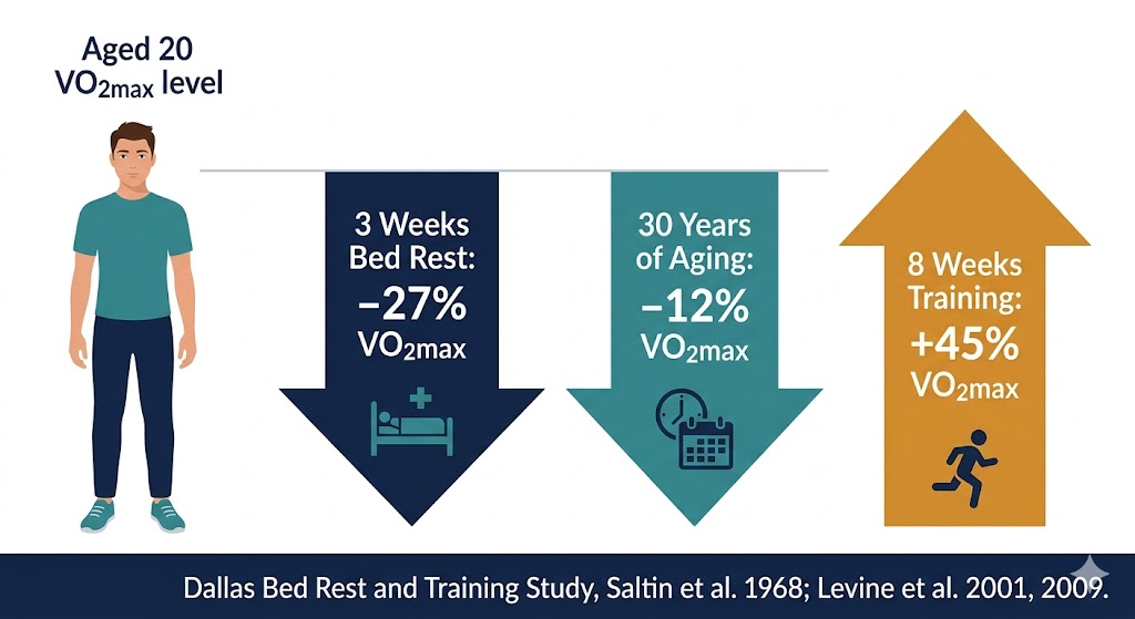 Dallas Bed Rest Study - VO2max Decline