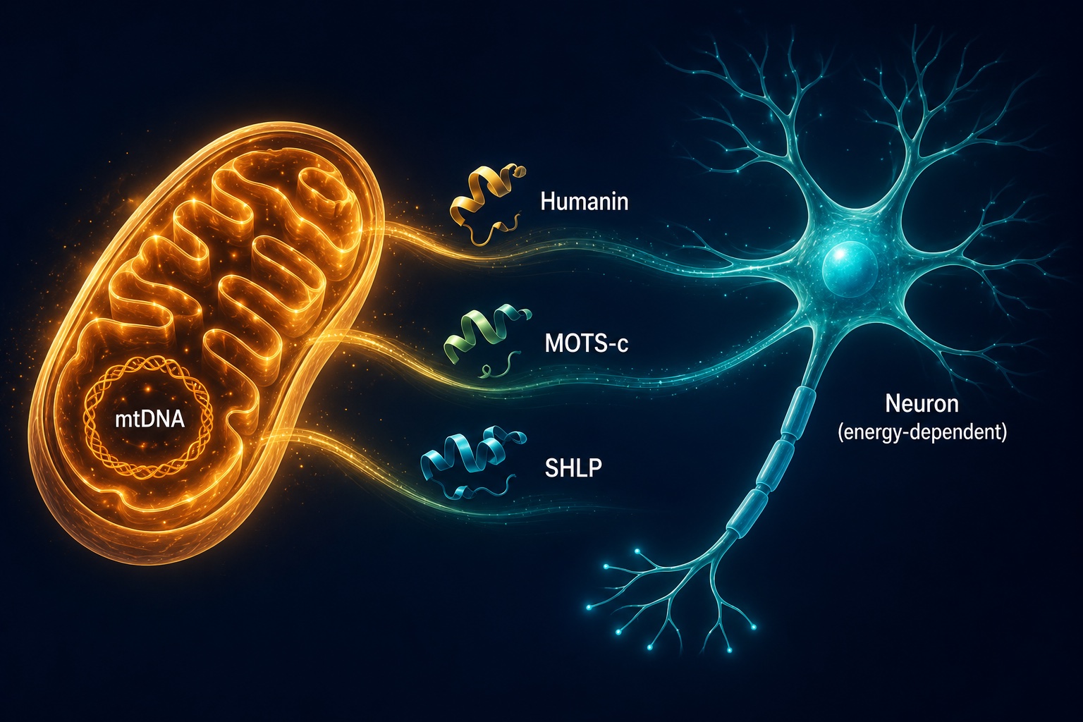 Mitochondrial-derived peptides: how humanin and MOTS-c signal from cell to brain