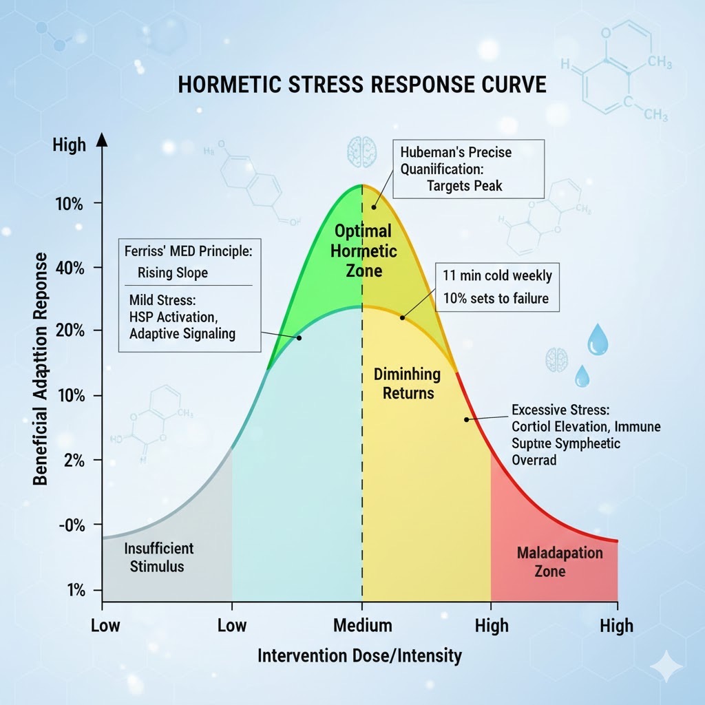 The hormetic stress response curve