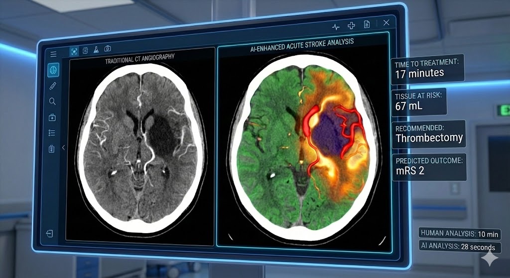 AI-powered stroke imaging analysis