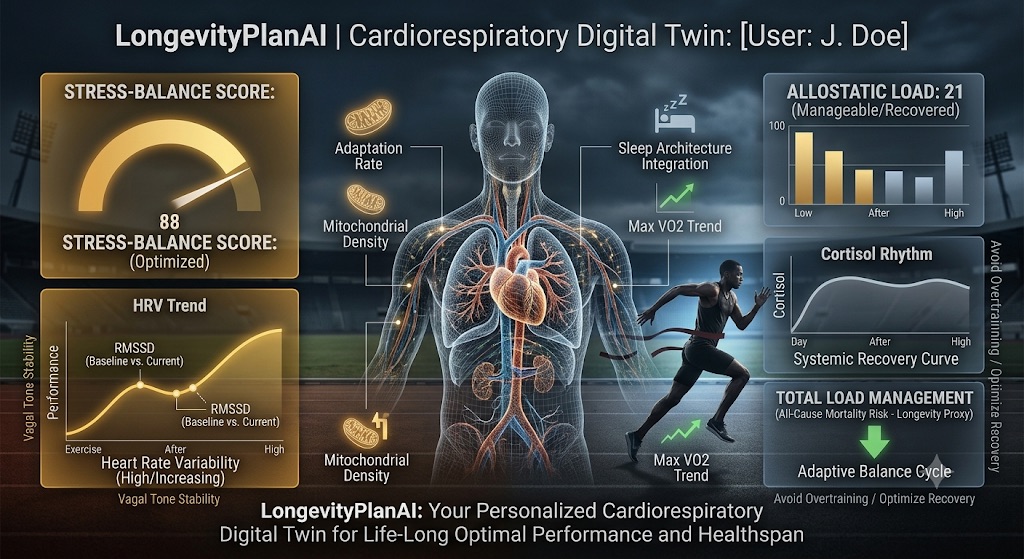 The Cardiorespiratory Digital Twin stress-adaptation score