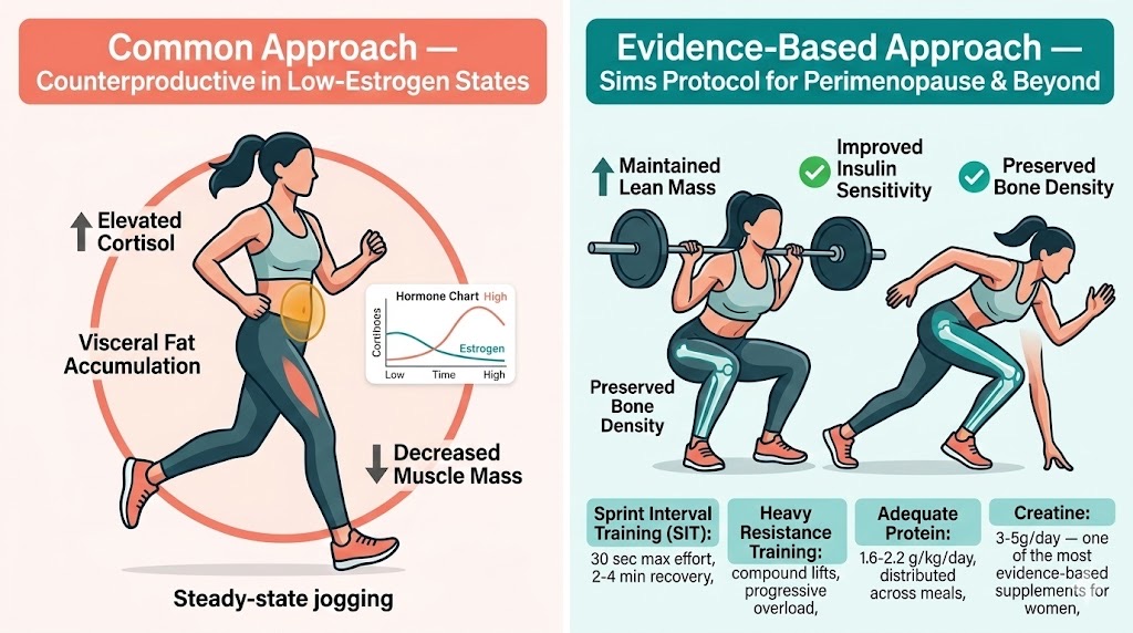 Sex-specific exercise physiology after 40