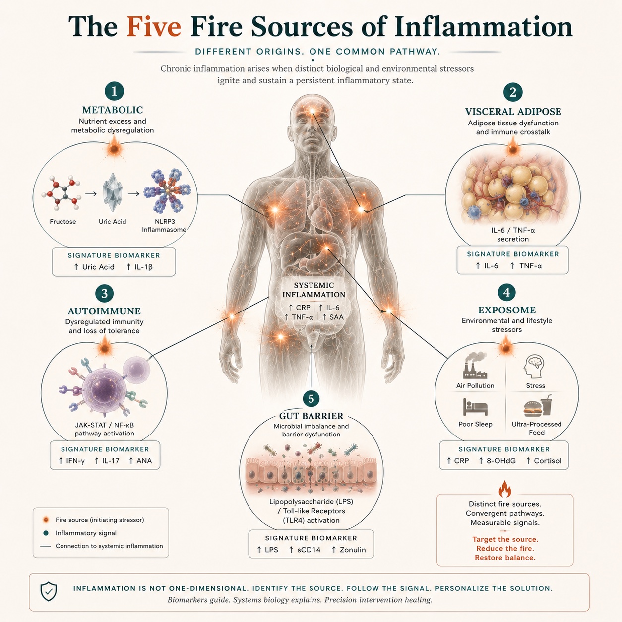 The five sources of chronic inflammation