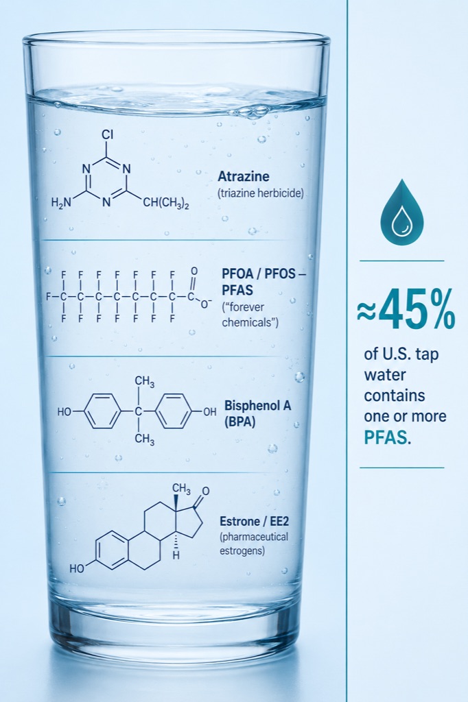 What's Actually in the Glass: Common Estrogenic Contaminants in U.S. Drinking Water