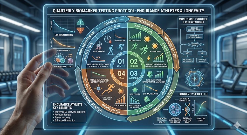Quarterly precision biomarker monitoring protocol