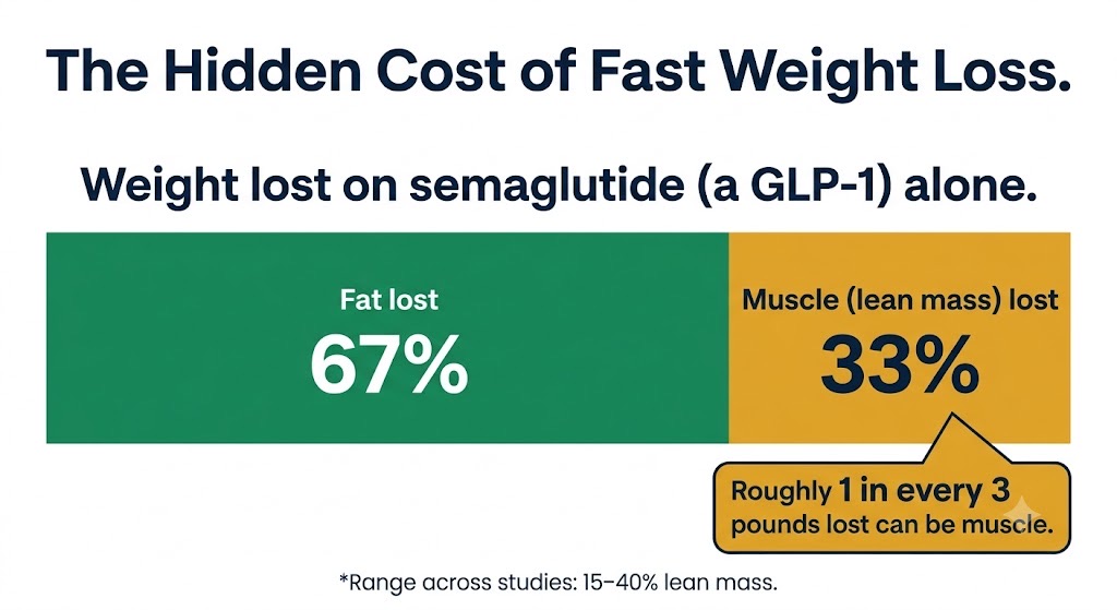 Roughly a third of GLP-1 weight loss can be muscle rather than fat
