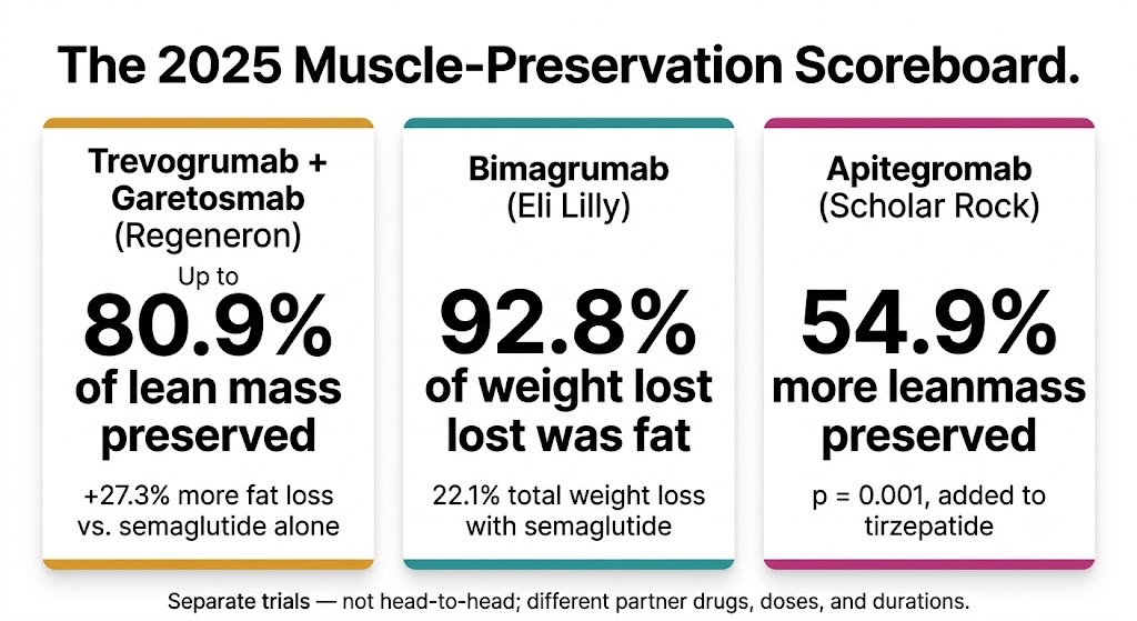 The 2025 muscle-preservation scoreboard