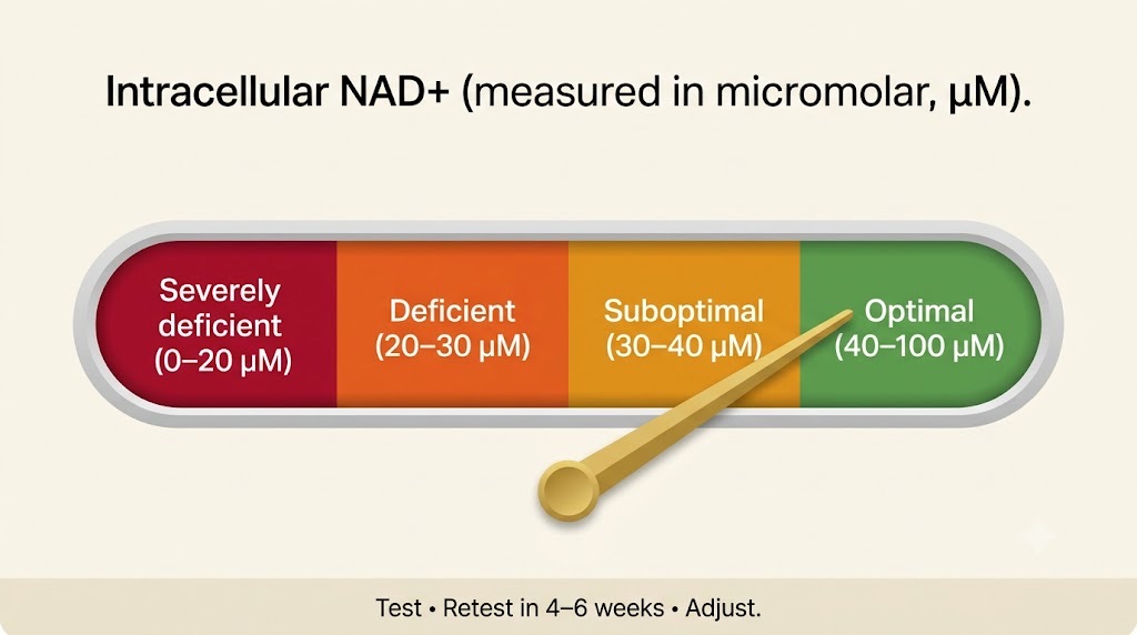 A simple at-home test reports your intracellular NAD+ as a number