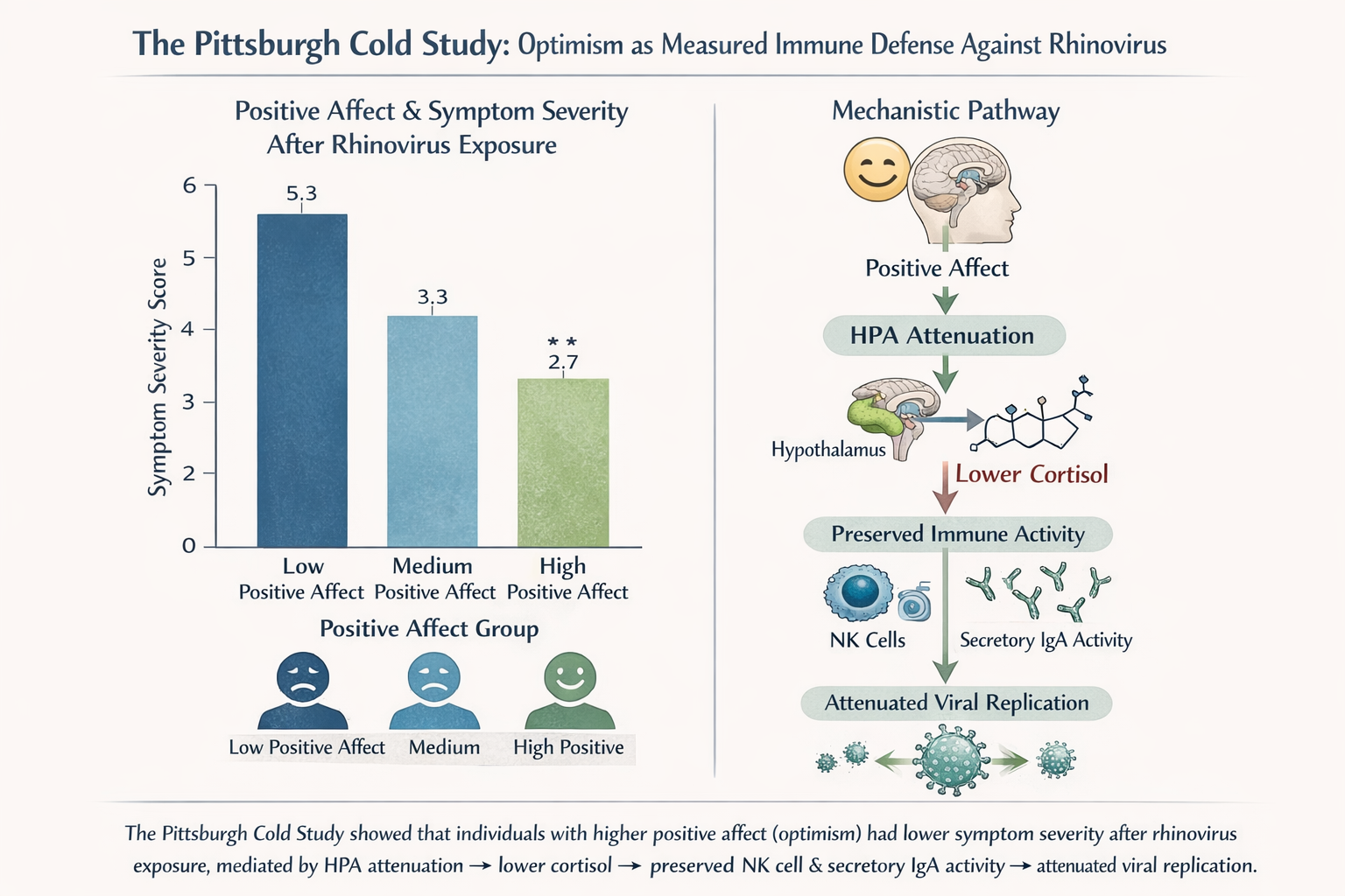 Neuroendocrine pathways of optimism