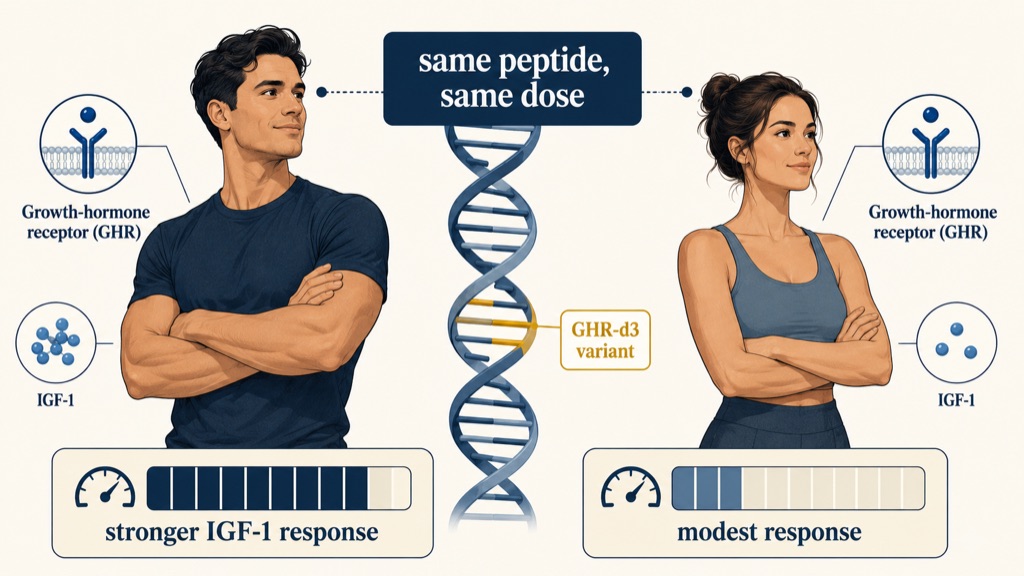 A common receptor variant explains a fifth of the response