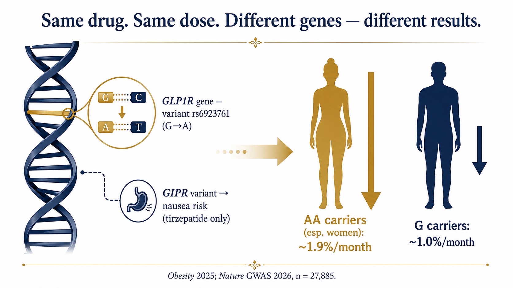 Pharmacogenomics of GLP-1 therapy: the GLP1R rs6923761 variant