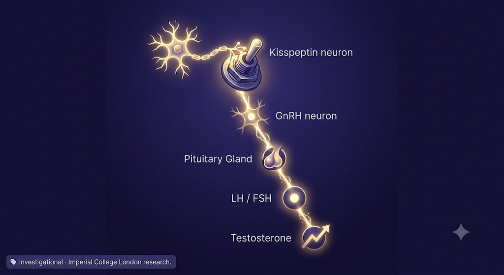 Kisspeptin sits one step above GnRH