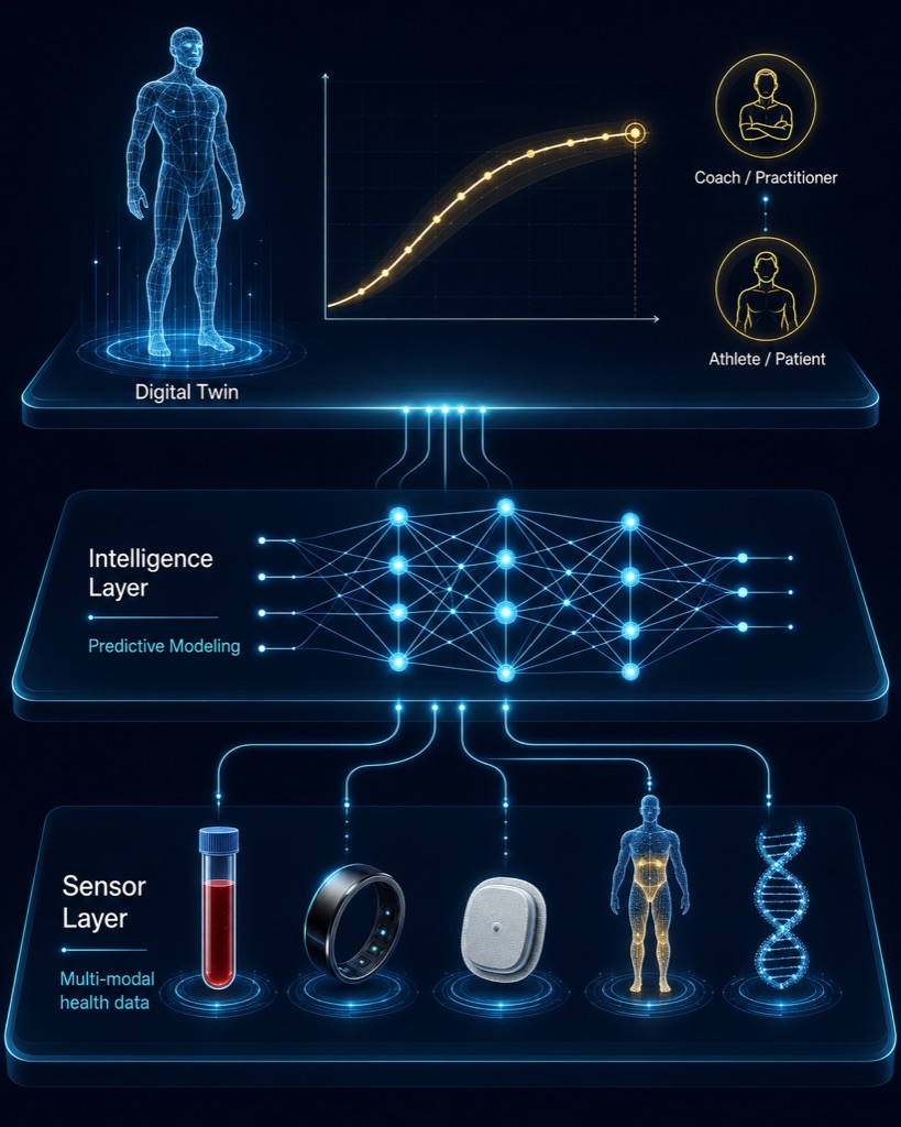 A digital twin models the effects of an intervention before it is tried