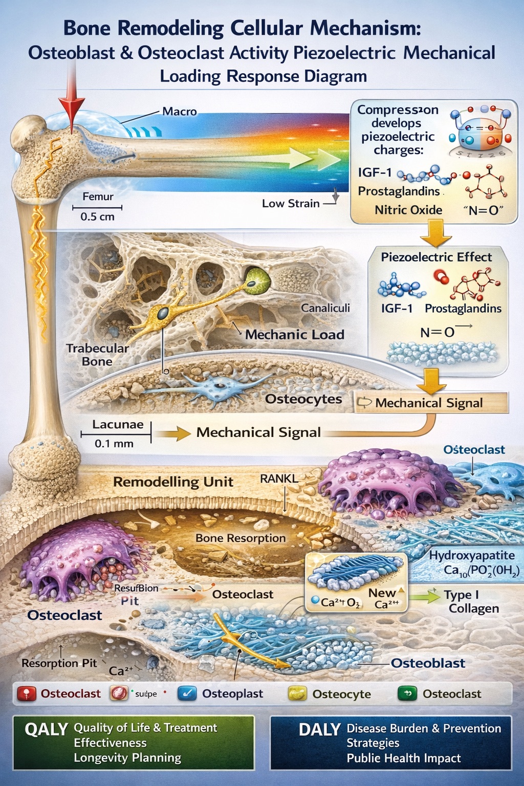 The cellular architecture of bone adaptation