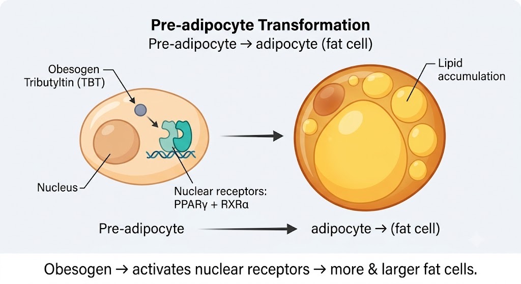 Obesogens may reprogram fat storage