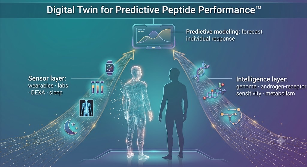A digital twin fuses genome and live data to predict response